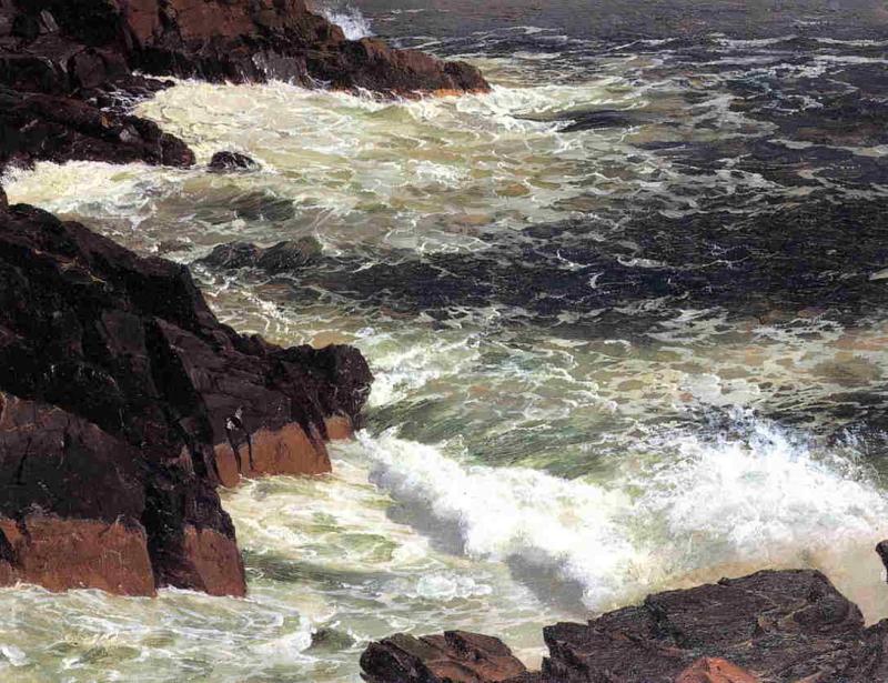 Frederic Edwin Church Rough Surf, Mount Desert Island Germany oil painting art